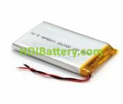 Batera recargable Li-Polmero GSP053759 3,7V 1100mAh 37,0x59,0x5,0mm